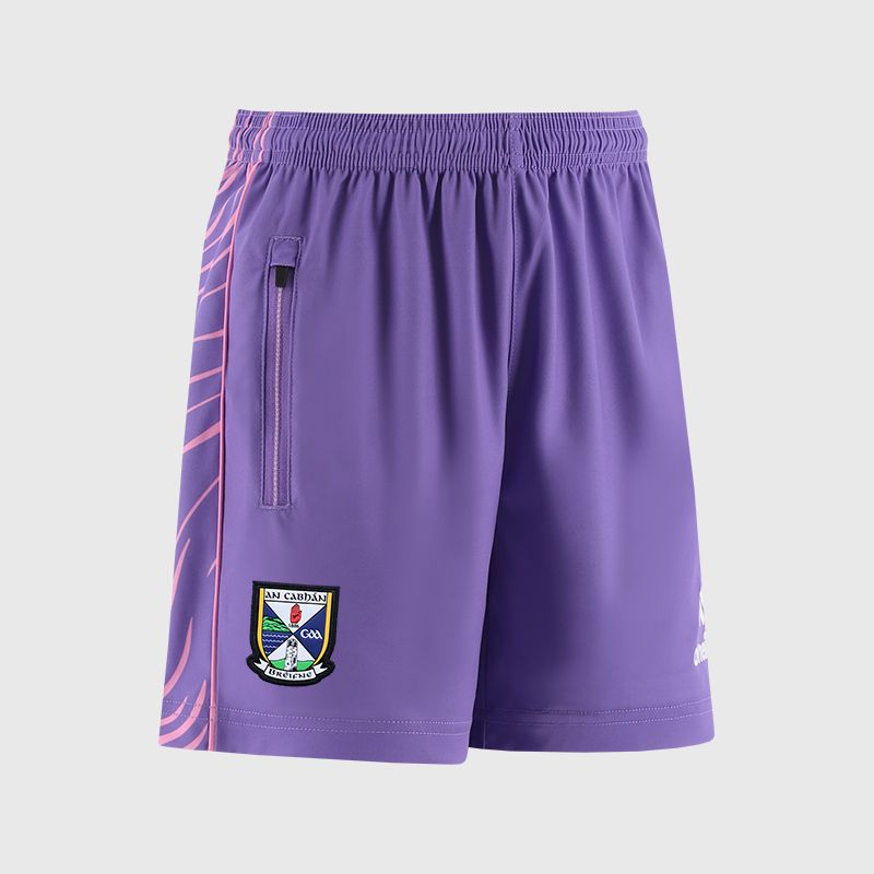 Purple Cavan GAA Kids' Electro Training Shorts from O’Neills