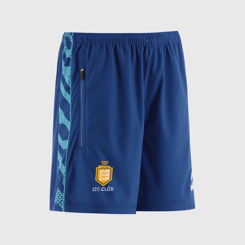 Royal Clare GAA Kids' Electro Training Shorts from O’Neills