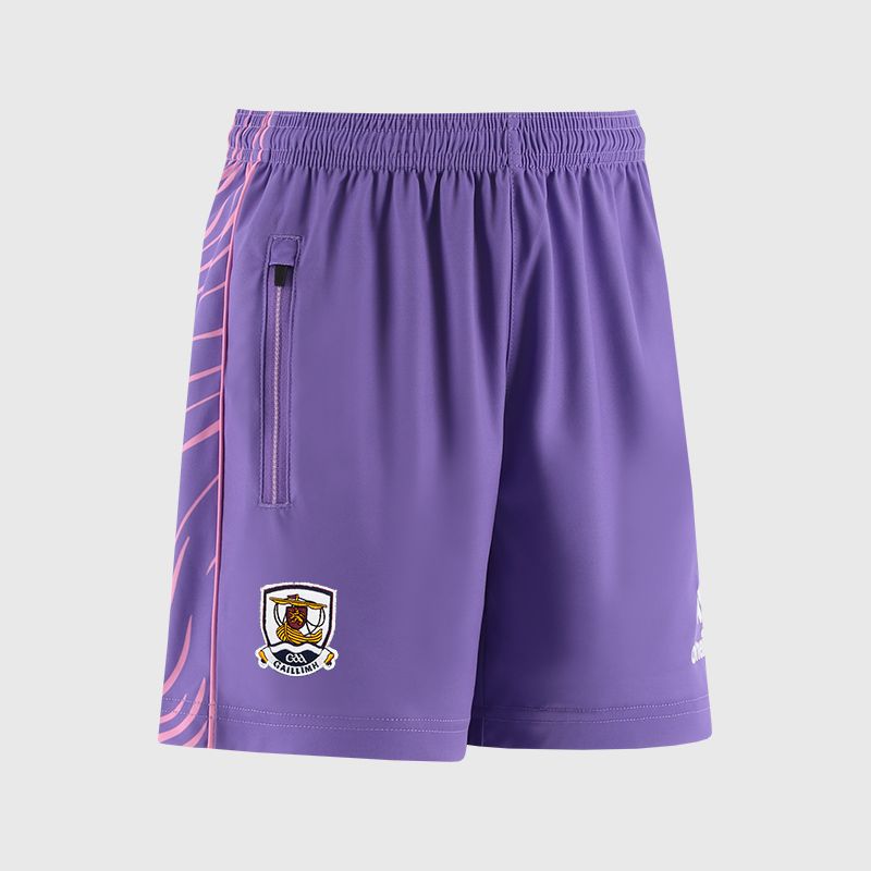 Purple Galway GAA Kids' Electro Training Shorts from O’Neills