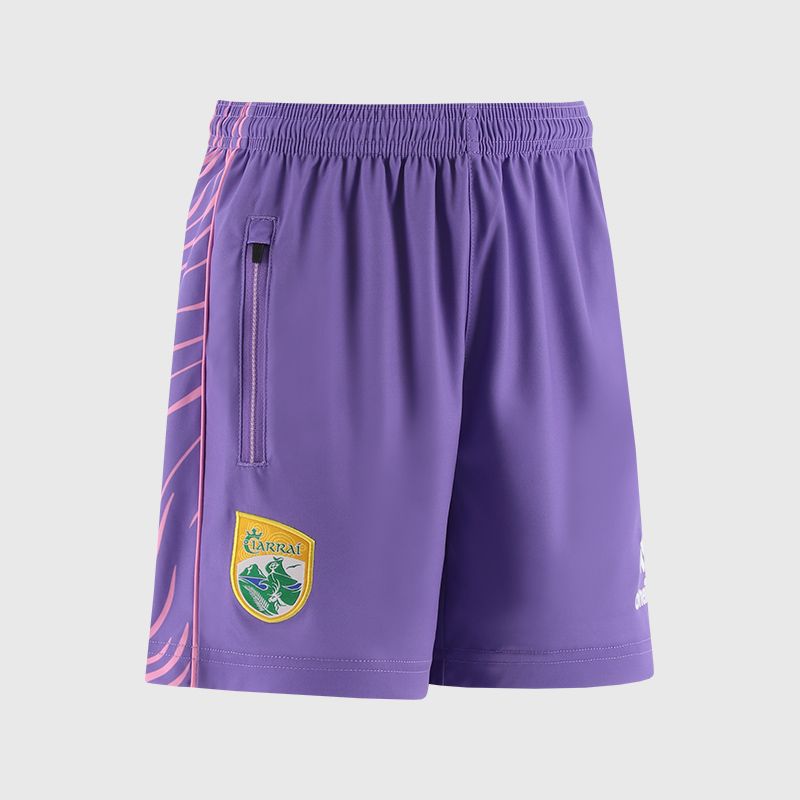 Purple Kerry GAA Kids' Electro Training Shorts from O’Neills