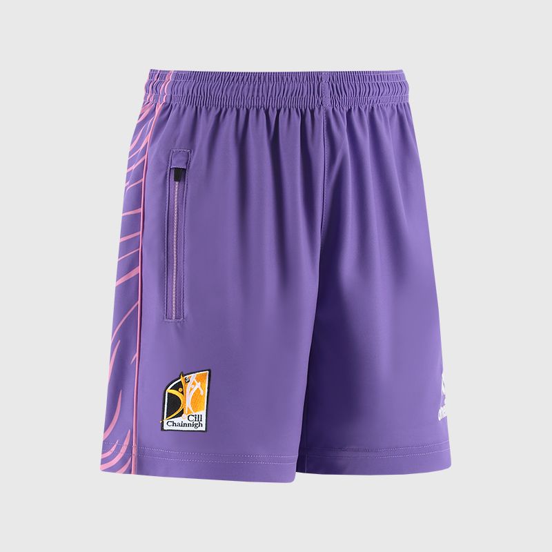 Purple Kilkenny GAA Kids' Electro Training Shorts from O’Neills