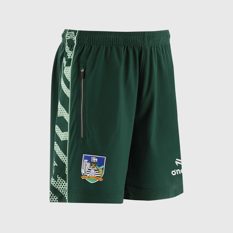 Bottle Limerick GAA Kids' Electro Training Shorts from O’Neills