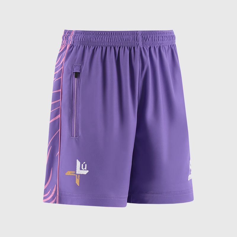 Purple Louth GAA Kids' Electro Training Shorts from O’Neills