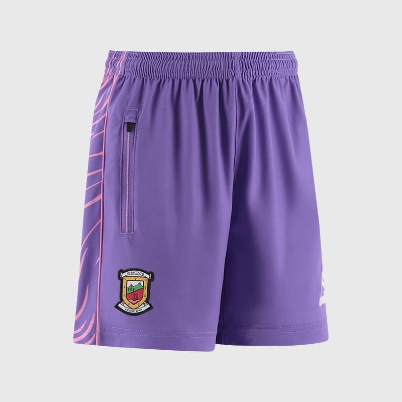 Purple Mayo GAA Kids' Electro Training Shorts from O’Neills