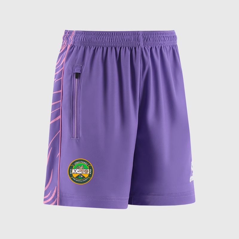Purple Offaly GAA Kids' Electro Training Shorts from O’Neills