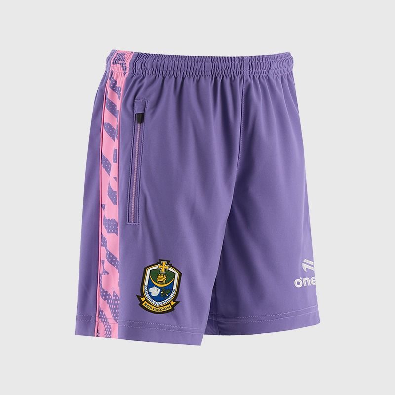 Purple Roscommon GAA Kids' Electro Training Shorts From O'Neills