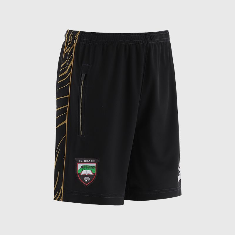 Black Sligo GAA Kids' Electro Training Shorts from O’Neills