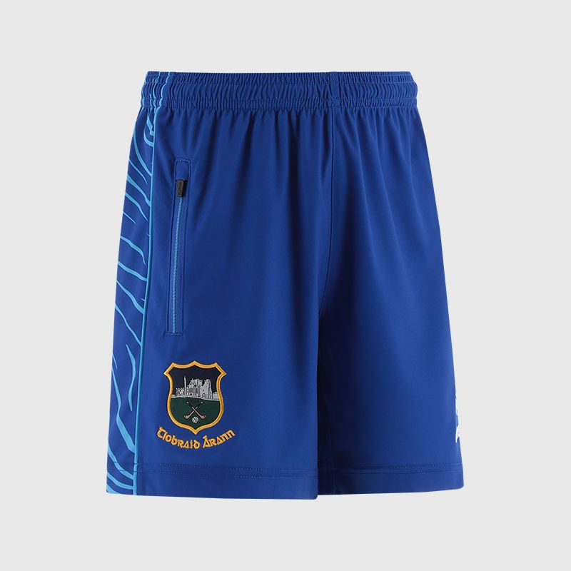 Blue Tipperary GAA Kids' Electro Training Shorts from O’Neills