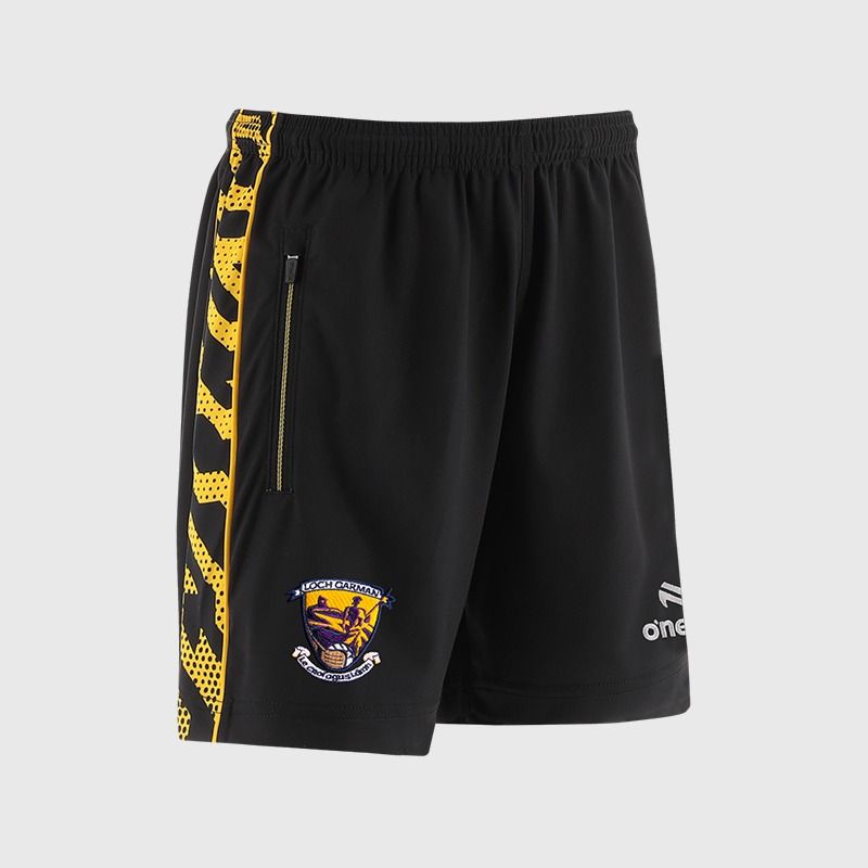Black Wexford GAA Kids' Electro Training Shorts from O’Neills