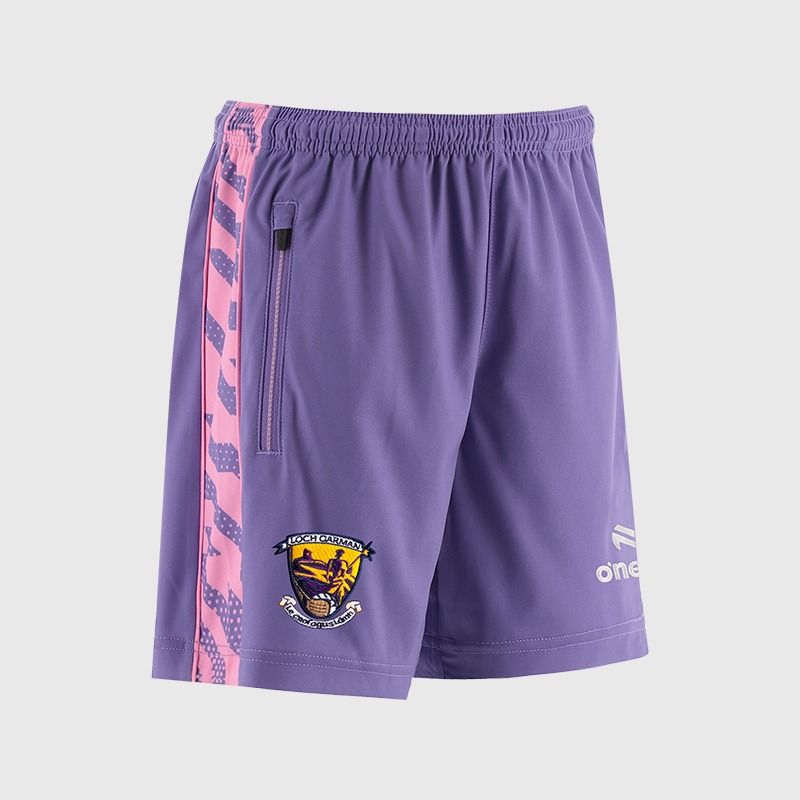 Purple Wexford GAA Kids' Electro Training Shorts From O'Neills