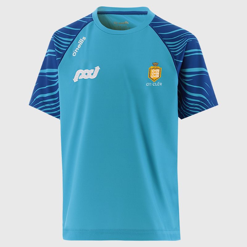 Blue Clare GAA Kids’ Electro T-Shirt from O’Neills 