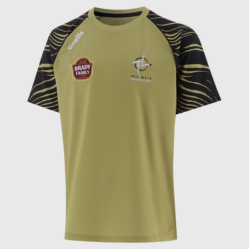 Gold Kildare GAA Kids' Electro T-Shirt from O'Neills