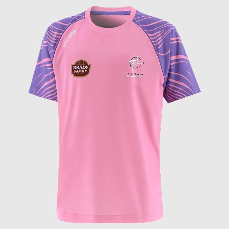 Pink Kildare GAA Kids’ Electro T-Shirt from O’Neills 