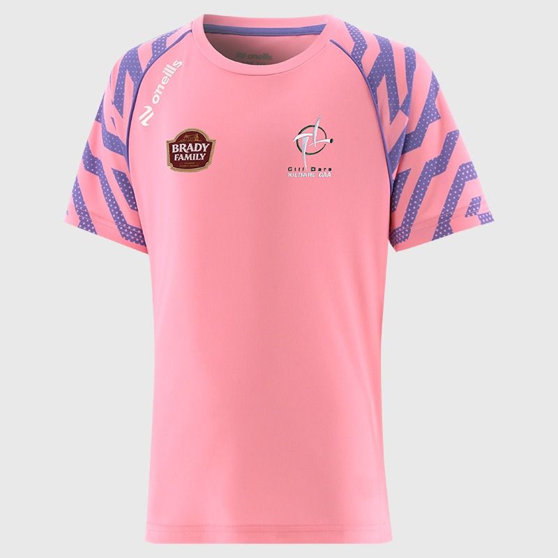 Pink Kildare GAA Kids' Electro T-Shirt From O'Neills