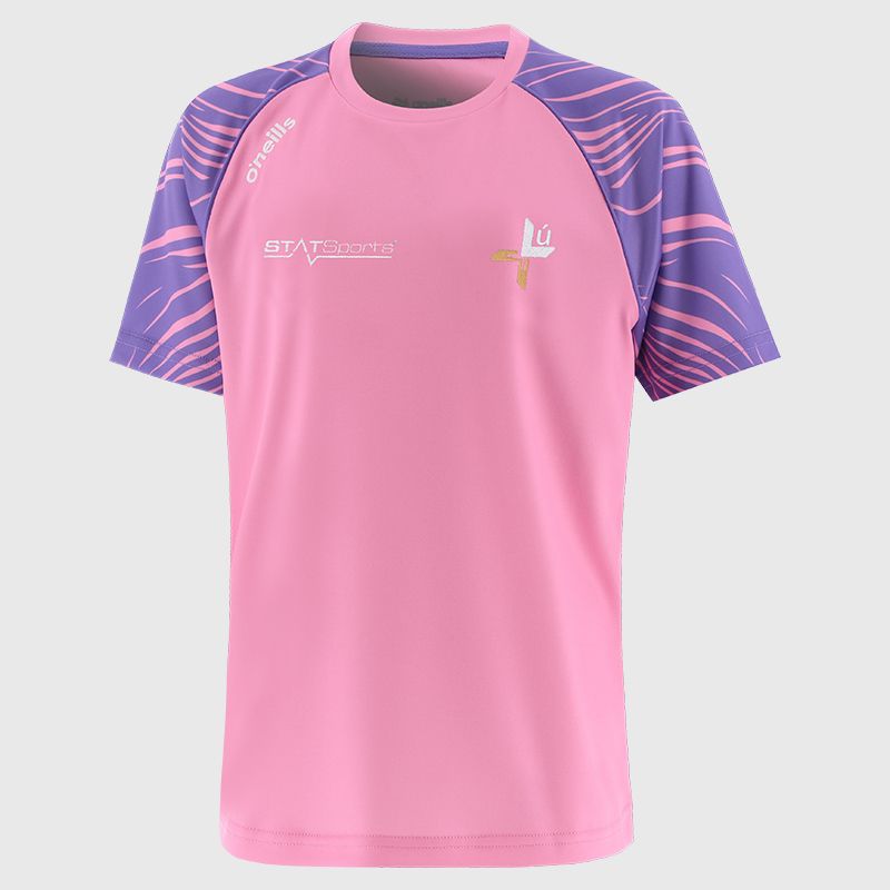 Pink Louth GAA Kids’ Electro T-Shirt from O’Neills 