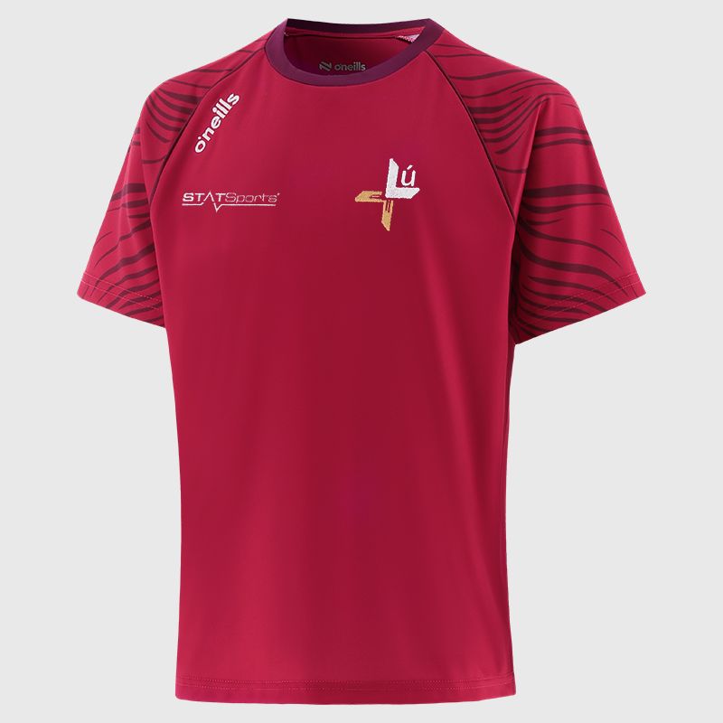 Red Louth GAA Kids' Electro T-Shirt from O'Neills