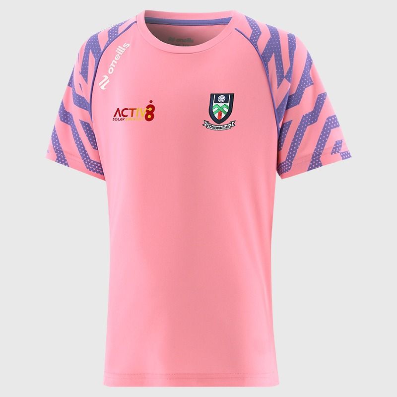 Pink Monaghan GAA Kids' Electro T-Shirt From O'Neills