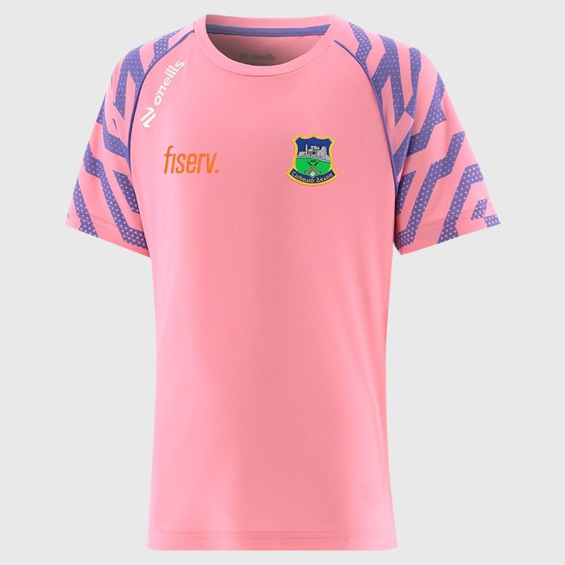 Pink Tipperary GAA Kids' Electro T-Shirt from O'Neills