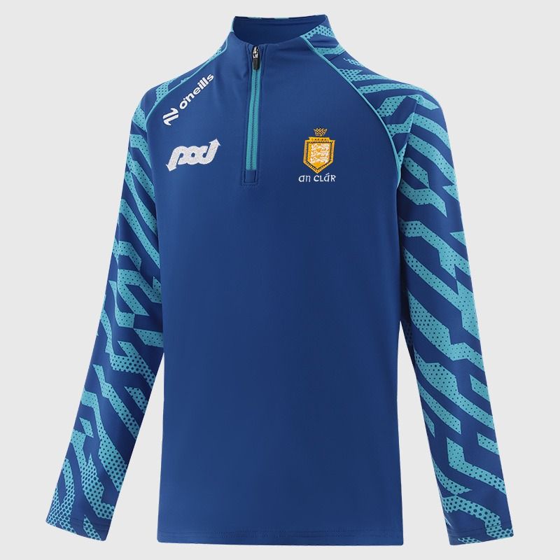 Royal Clare GAA Kids' Electro Half Zip Top From O'Neills