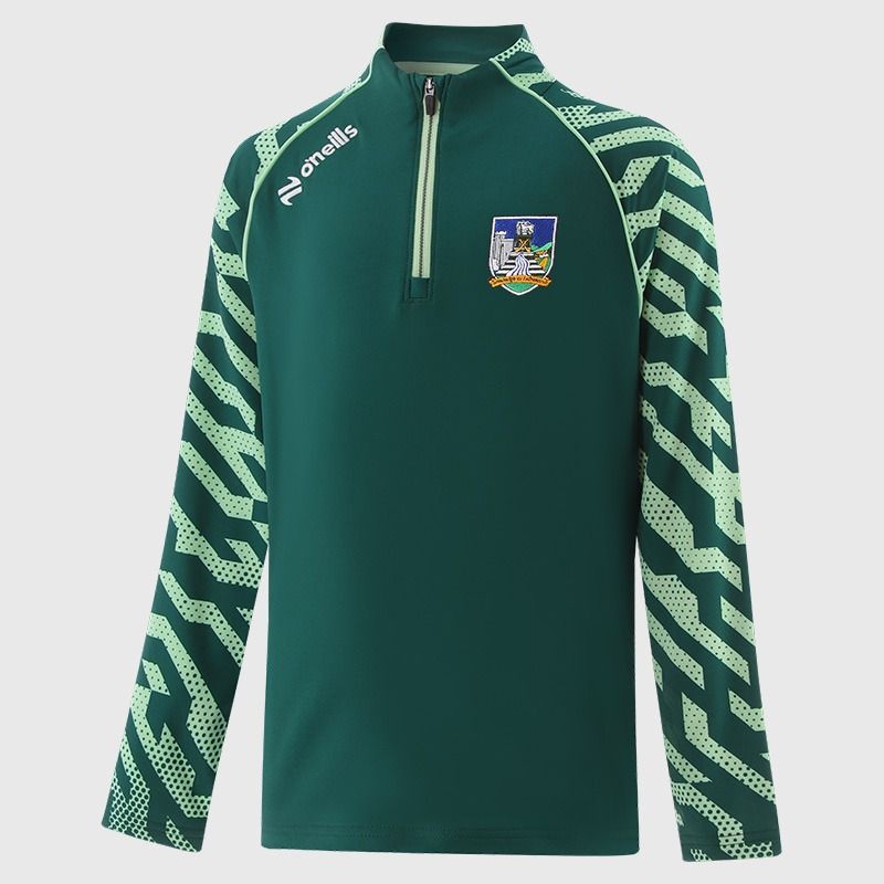 Bottle Limerick GAA Kids' Electro Brushed Half Zip Top From O'Neills