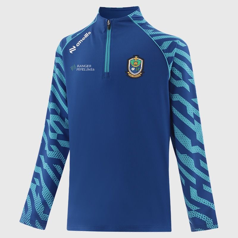 Royal Roscommon GAA Kids' Electro Brushed Half Zip Top From O'Neills
