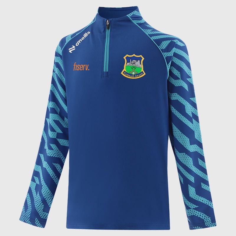 Blue Tipperary GAA Kids' Brushed Half Zip From O'Neills