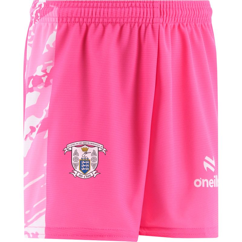 Pink Clare GAA Kids Electro Training Shorts by O’Neills