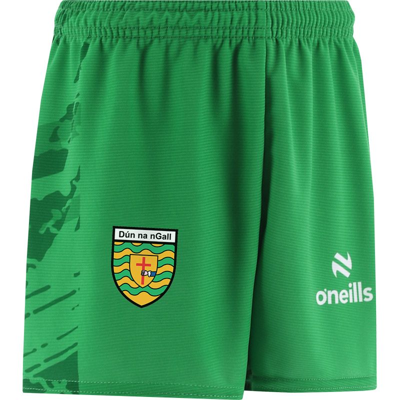 Green Donegal GAA Kids Electro Training Shorts by O’Neills