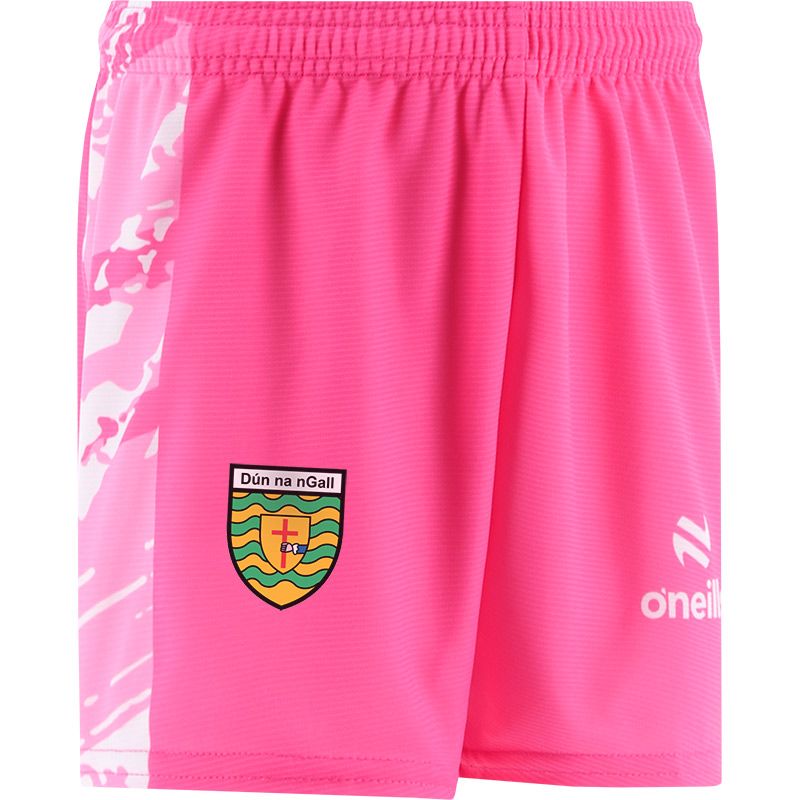 Pink Donegal GAA Kids Electro Training Shorts by O’Neills