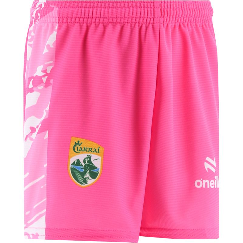 Pink Kerry GAA Kids' Electro Shorts from O'Neills.