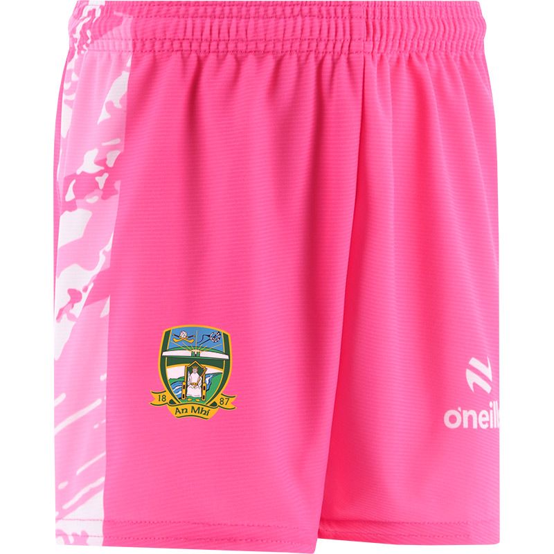 Pink Meath GAA Kids Electro Training Shorts by O’Neills