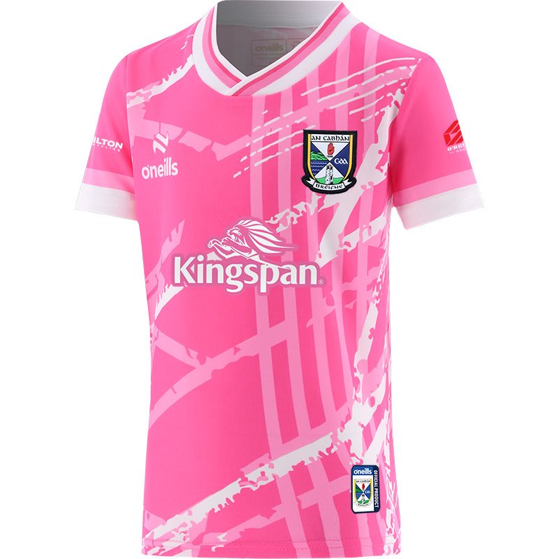 Pink Cavan GAA Kids Electro Training Top by O’Neills