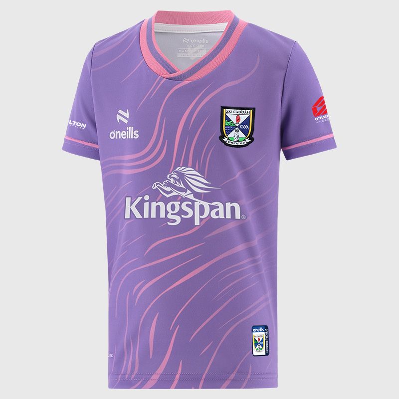 Purple Cavan GAA Kids' Electro Training Top from O’Neills 