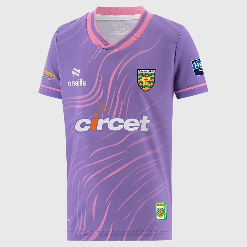 Purple Donegal GAA Kids’ Electro Training Top from O’Neills 