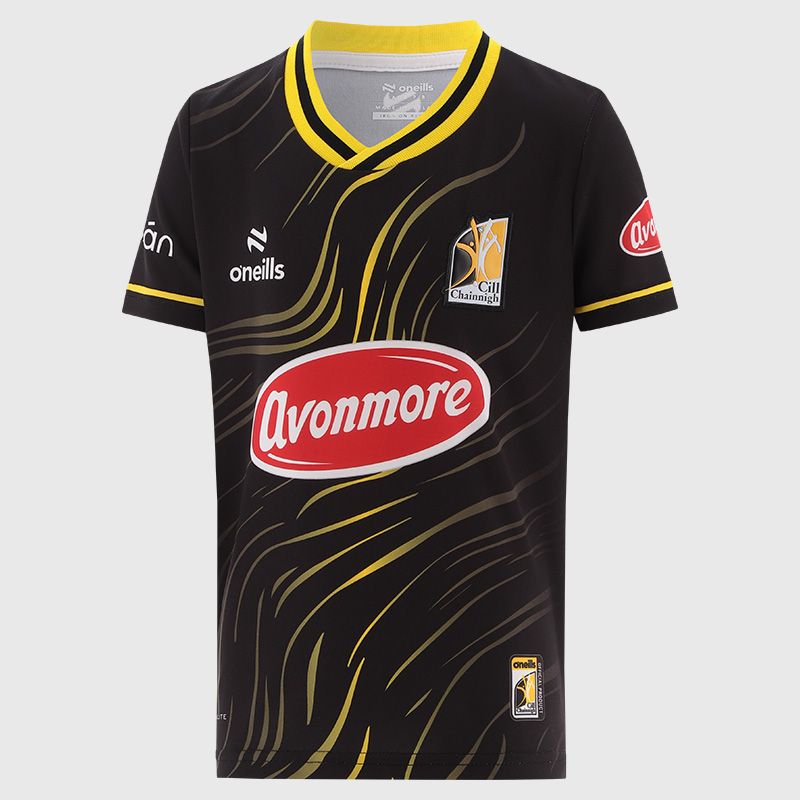 Black Kilkenny GAA Kids’ Electro Training Top from O’Neills 