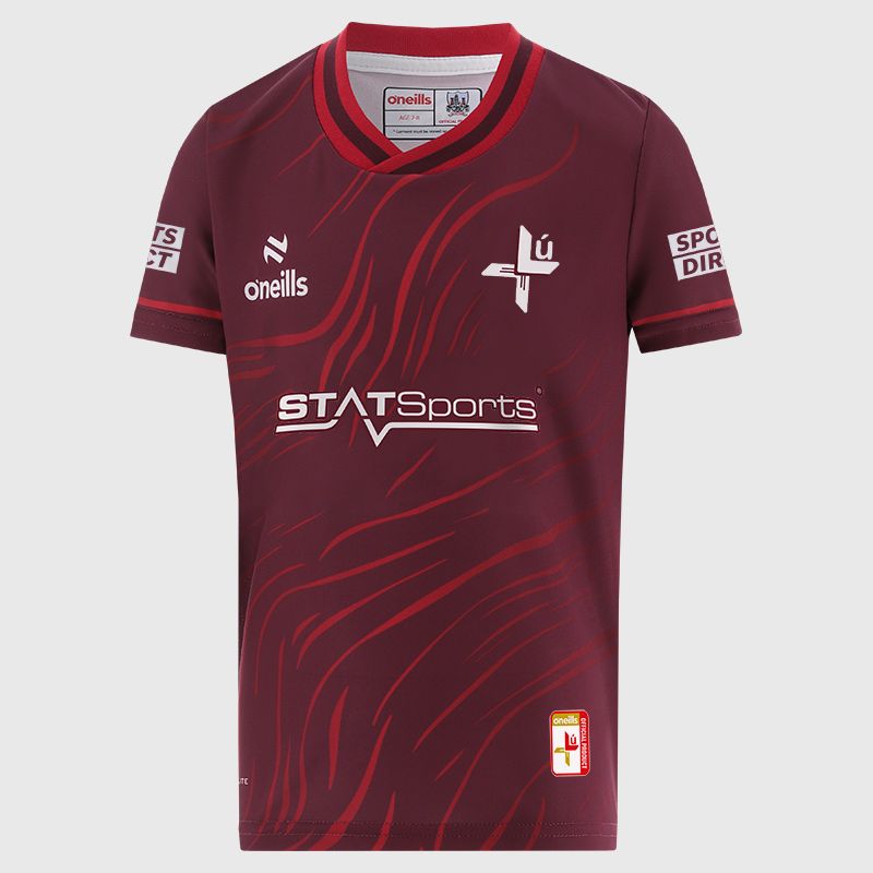 Maroon Louth GAA Kids’ Electro Training Top from O’Neills 