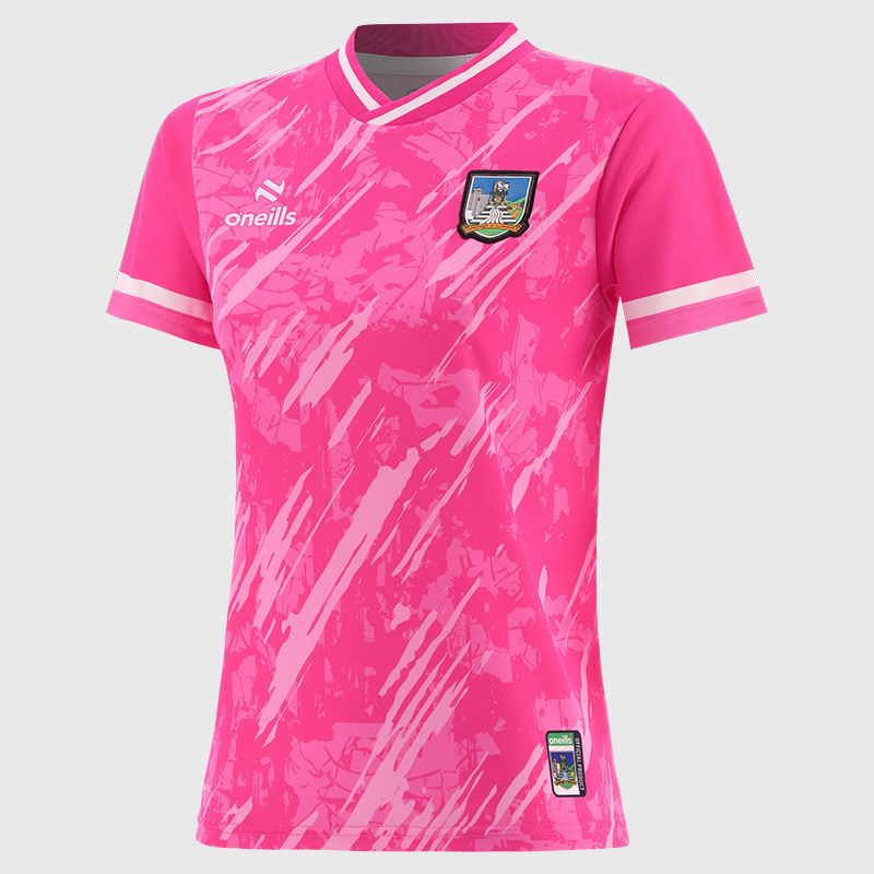 Pink Limerick GAA  Emerge Training Top by O’Neills