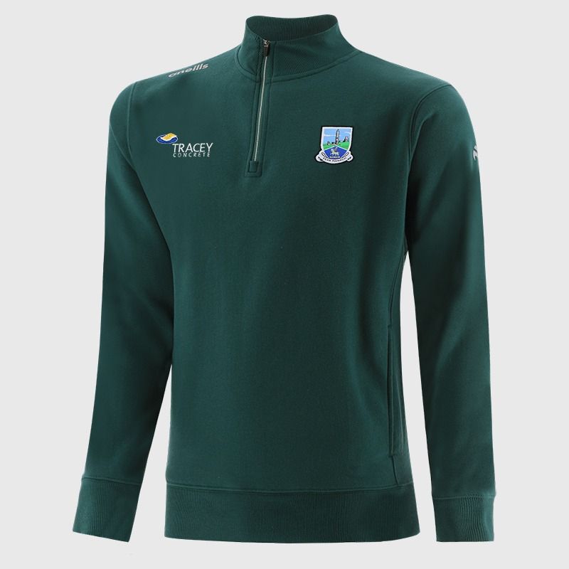 O’Neills Green Fermanagh GAA Men’s Evolve Fleece half zip sweatshirt with ribbed collar and two side pockets by O’Neills.