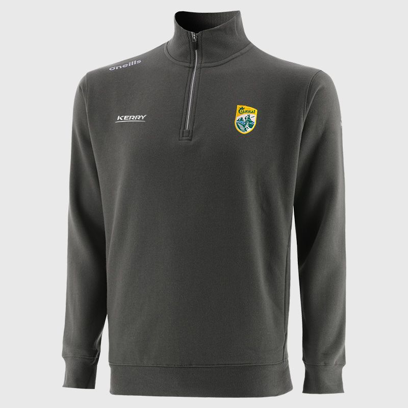 Kerry GAA Grey Men’s Evolve Fleece half zip sweatshirt with ribbed collar and two side pockets by O’Neills.