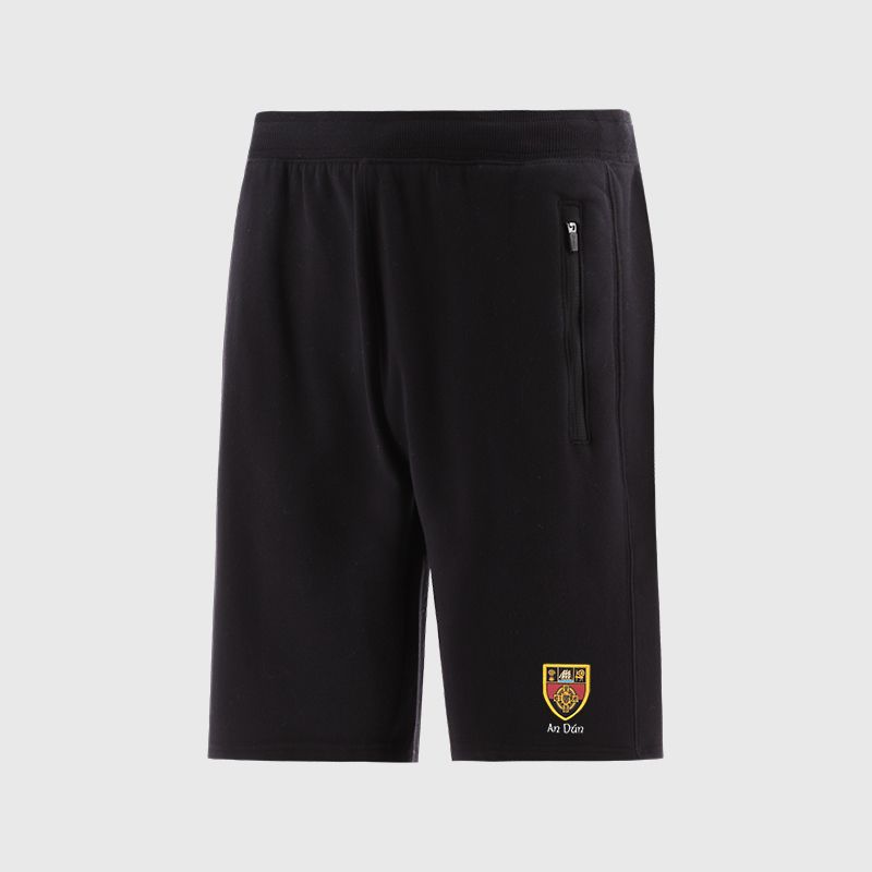 Black Down GAA Men’s Evolve Fleece Shorts with elasticated waistband and two zip pockets by O’Neills.