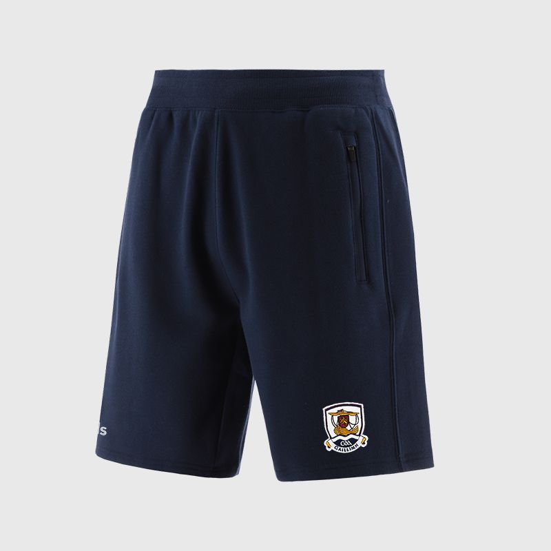 Navy Galway GAA Men’s Evolve Fleece Shorts with elasticated waistband and two zip pockets by O’Neills.