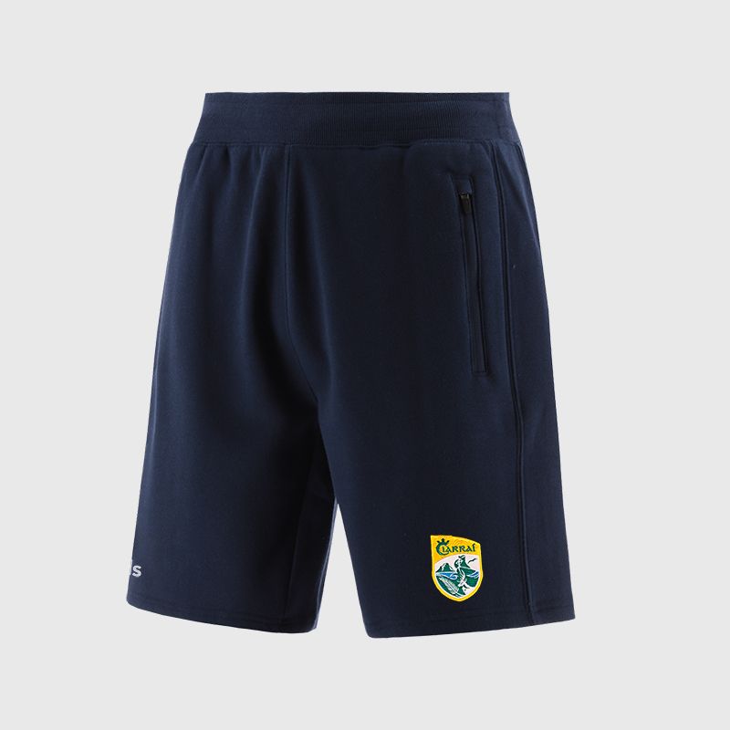 Navy Kerry GAA Men’s Evolve Fleece Shorts with elasticated waistband and two zip pockets by O’Neills.