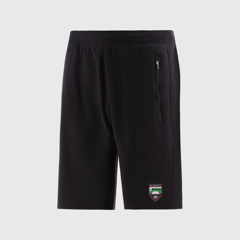 Black Sligo GAA Men’s Evolve Fleece Shorts with elasticated waistband and two zip pockets by O’Neills.
