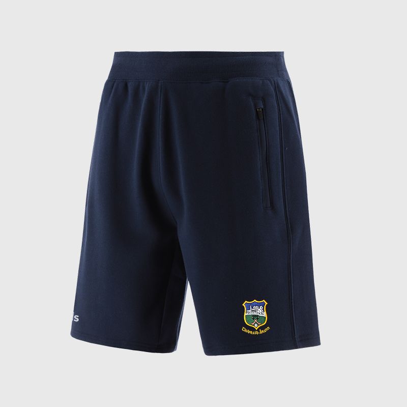 Navy Tipperary GAA Men’s Evolve Fleece Shorts with elasticated waistband and two zip pockets by O’Neills.