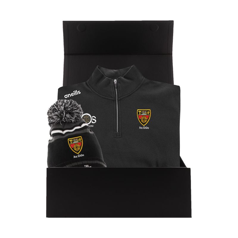 Down GAA Gift Box with Down GAA half zip fleece and bobble hat packaged in a gift box by O’Neills.
