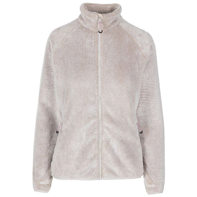 Women's Trespass full zip furry jacket with two zip pockets from O'Neills.