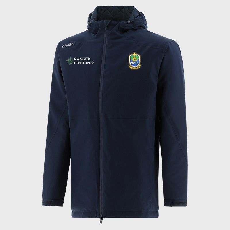 O'Neills Roscommon GAA Men's Catalyst Hooded Padded Jacket Marine