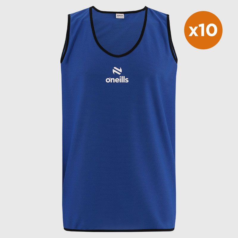 Blue O'Neills Flex Single Mesh Training Bib 10 Pack 