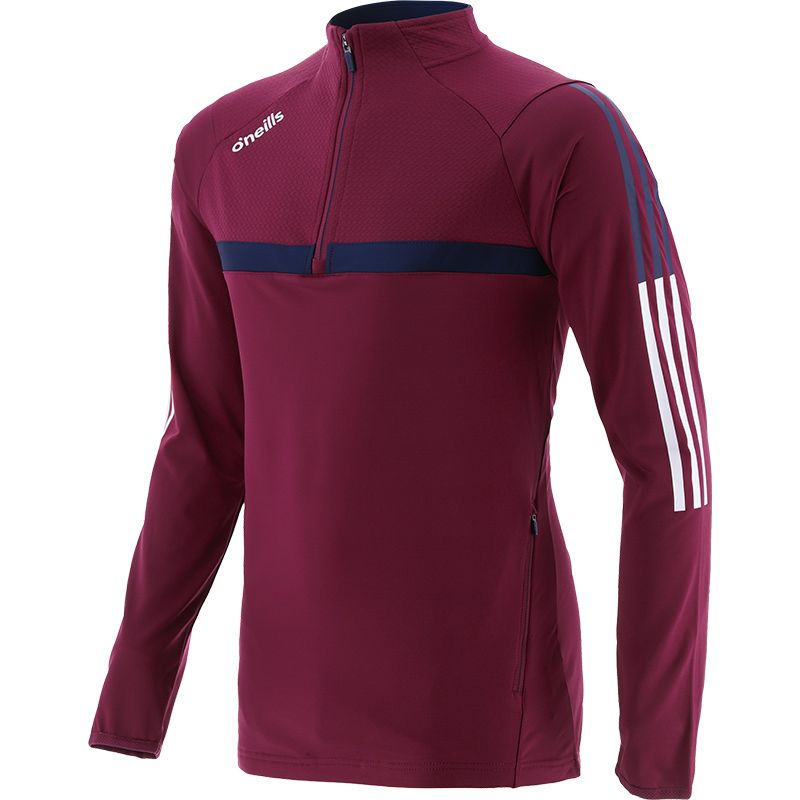 Maroon Men's Focus Brushed Half Zip Top from O'Neill's.