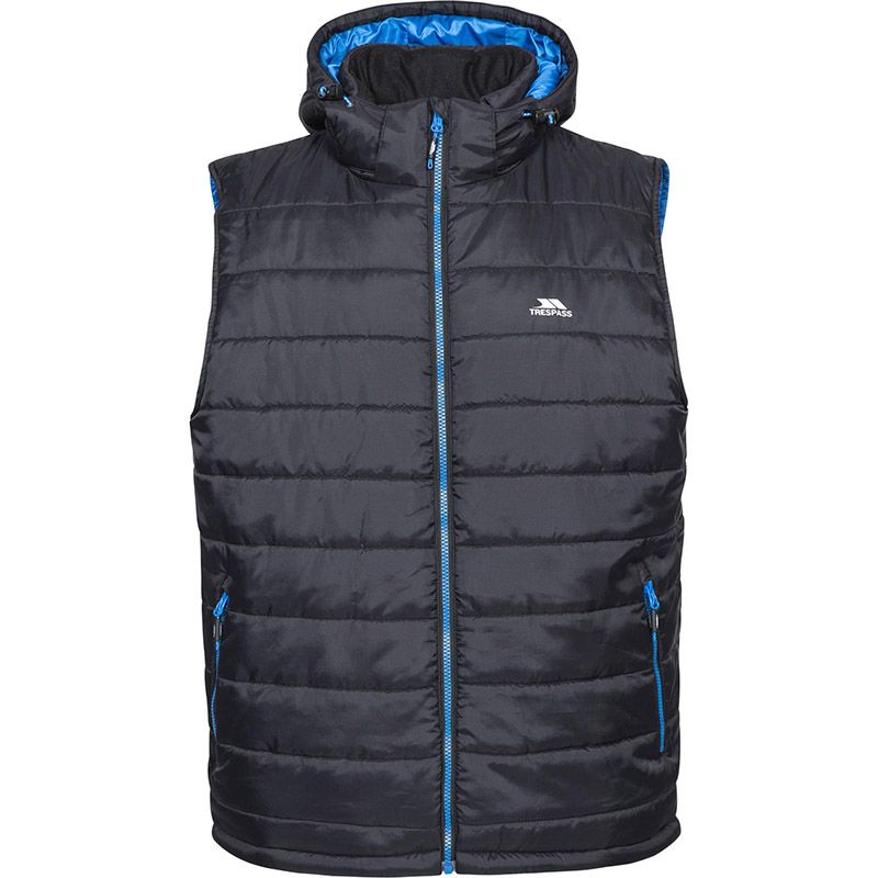 Black Trespass Men's Franklyn Padded Gilet from O'Neills.